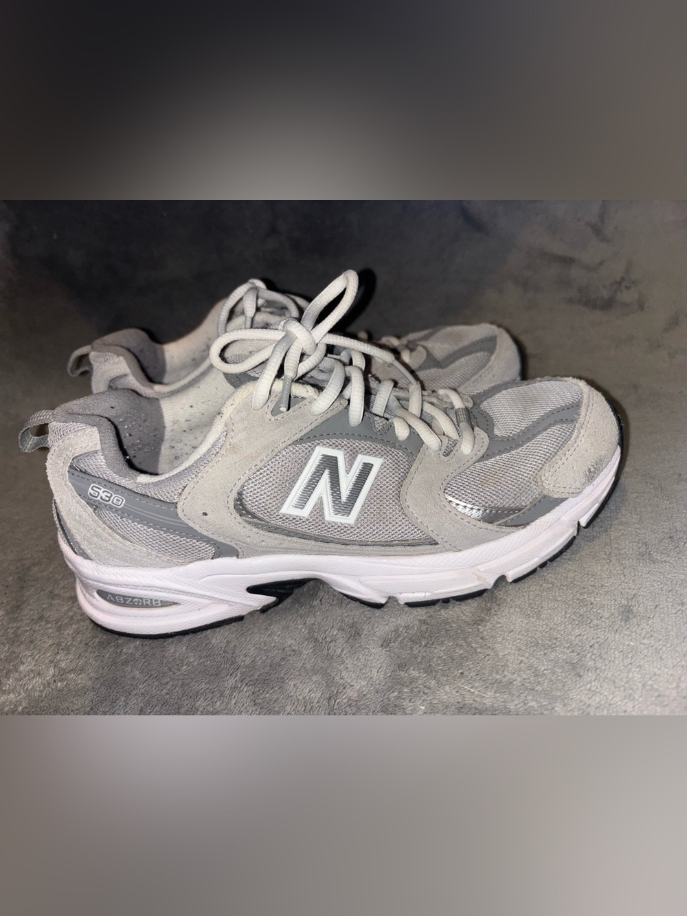 New Balance 530 Light Grey & White Sneakers